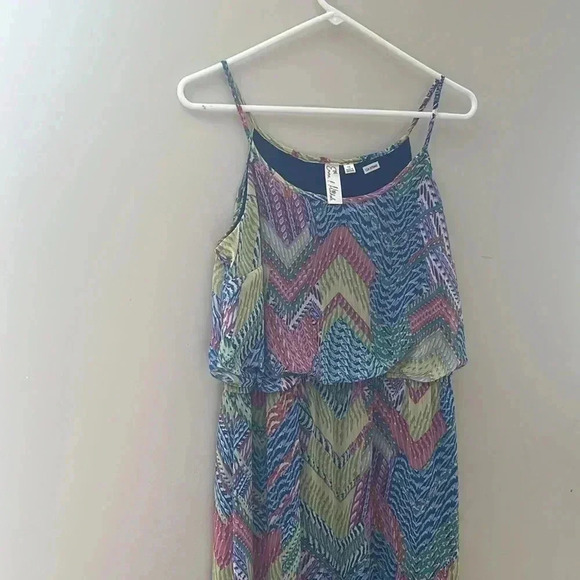 ❤️2/$50❤️[10]Emma&Michelle spaghetti strip Multicolour Aztec maxi Dress - Picture 6 of 6